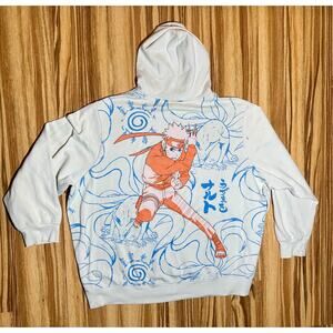 2007 Naruto Shippuden Cream Hoodie Size 3XL